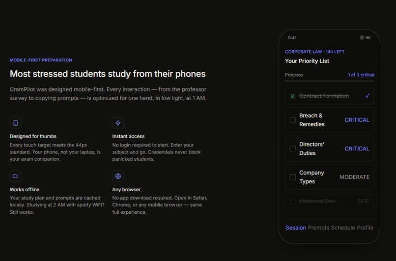 CramPilot - AI Exam Survival Platform – screenshot 6