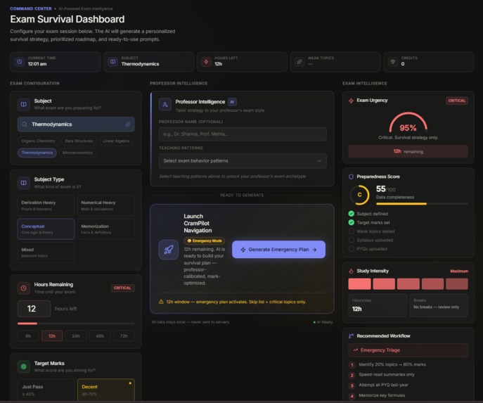 CramPilot - AI Exam Survival Platform – screenshot 3