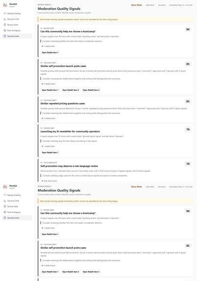 ModQA Signals – screenshot 5