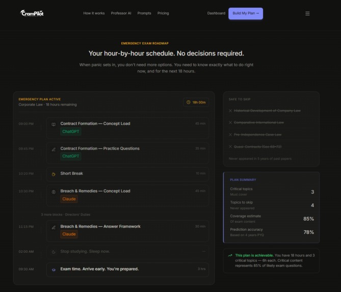 CramPilot - AI Exam Survival Platform – screenshot 6