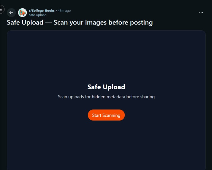 Safe Upload – screenshot 1