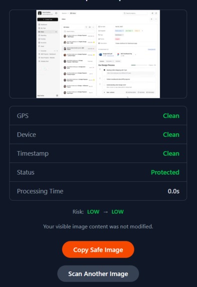 Safe Upload – screenshot 2