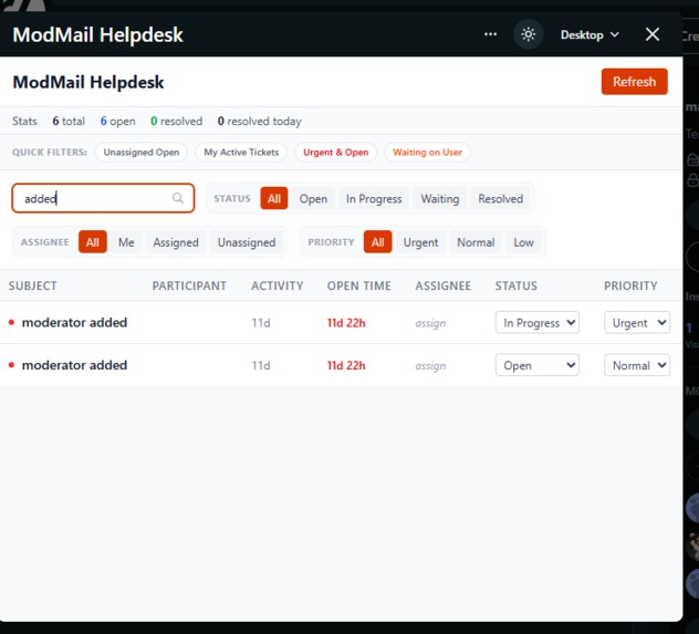 ModMail Helpdesk – Ticket Management for Reddit Mods – screenshot 3