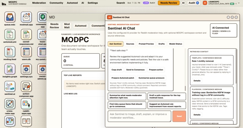 MODPC – screenshot 1