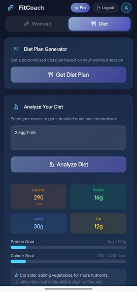 Fitcoach – screenshot 1