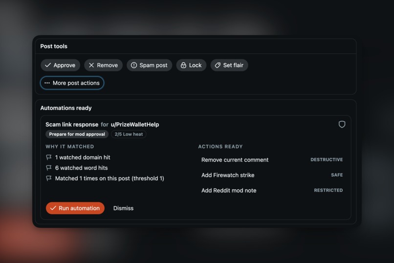 Firewatch: Incident Room for Reddit Mods – screenshot 2