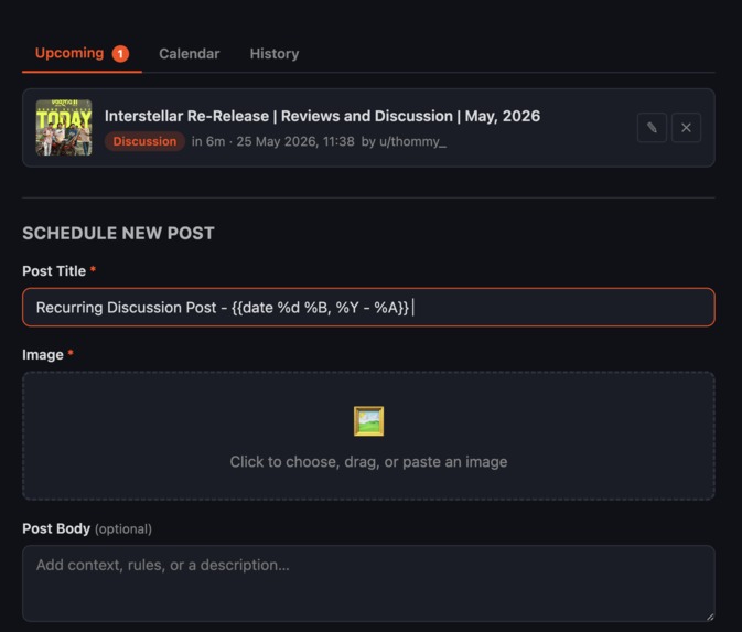 Image Post Scheduler – screenshot 3
