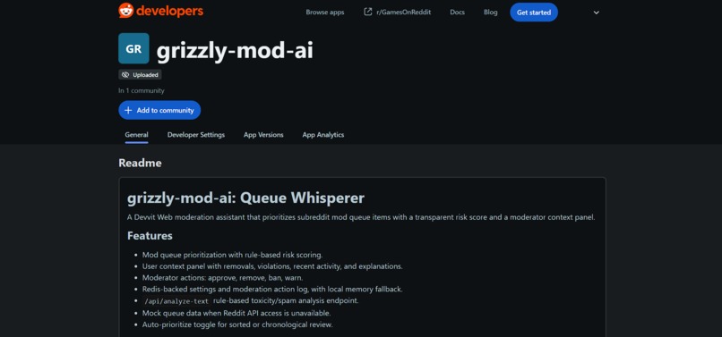 Grizzly-mod-ai – screenshot 1