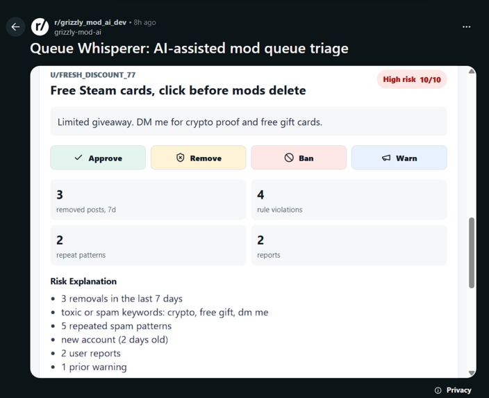 Grizzly-mod-ai – screenshot 5