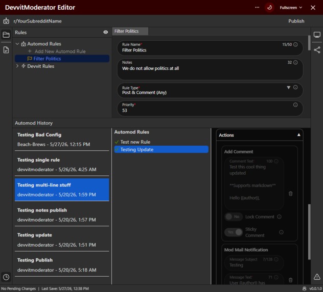 DevvitModerator – screenshot 2