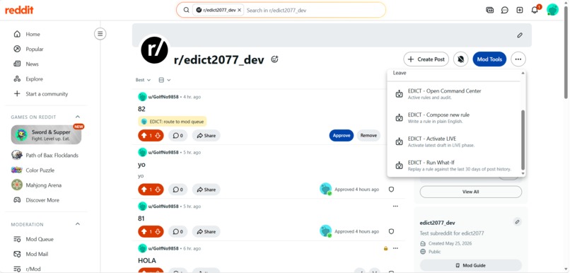EDICT  – screenshot 2