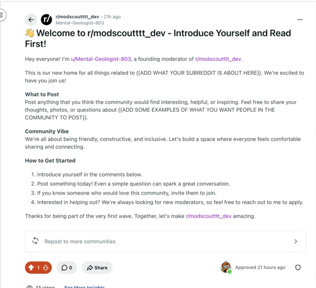 ModScout — New Member Onboarding for Reddit Mods – screenshot 3