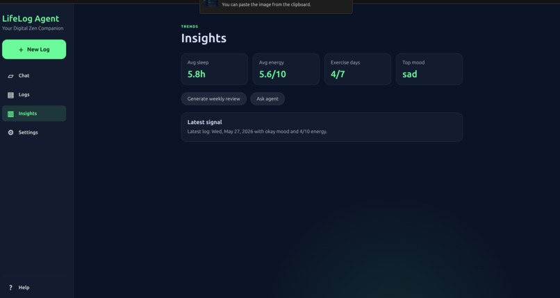 LifeLog Agent – screenshot 1