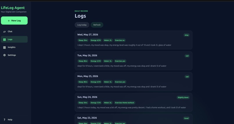 LifeLog Agent – screenshot 3