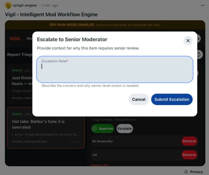 Vigil: Intelligent Mod Workflow Engine – screenshot 4