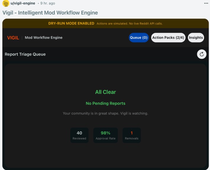Vigil: Intelligent Mod Workflow Engine – screenshot 5
