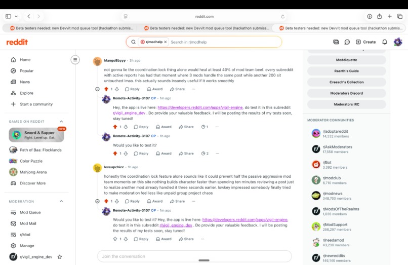 Vigil: Intelligent Mod Workflow Engine – screenshot 6