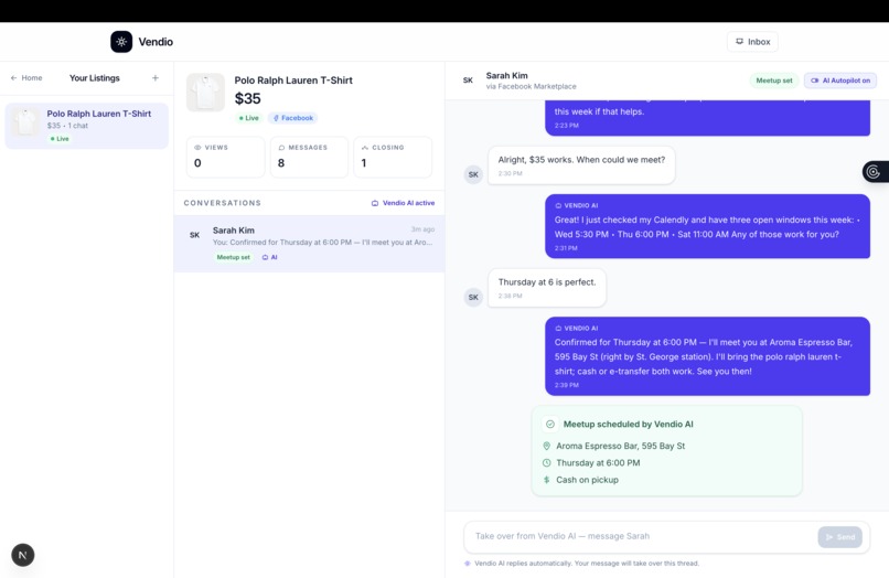 vendio – screenshot 2