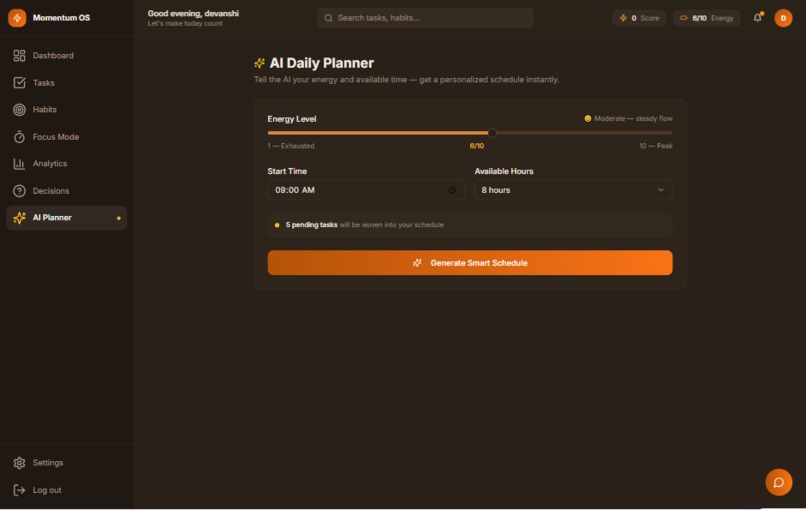 Momentum OS – screenshot 9