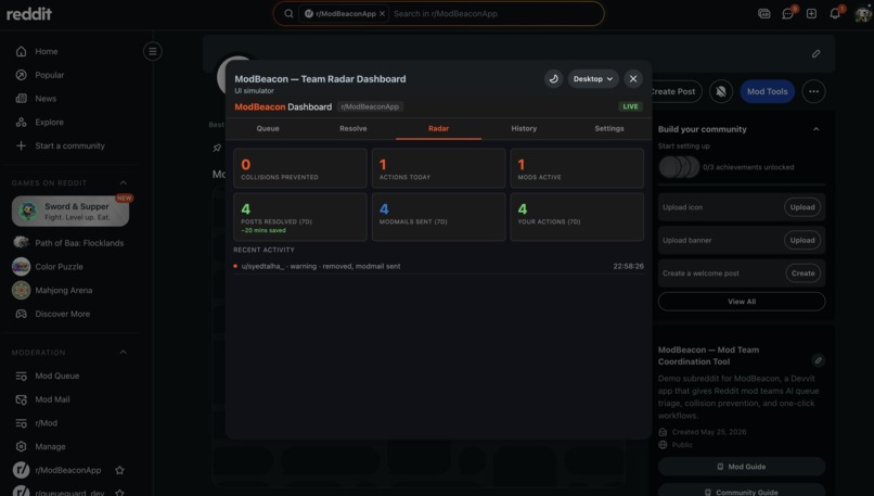 ModBeacon – screenshot 3