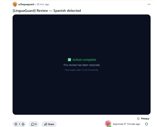 LinguaGuard  – screenshot 2