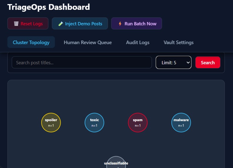 TriageOps – screenshot 1