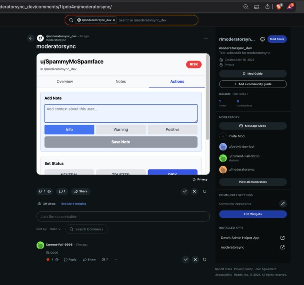 ModSync – screenshot 1