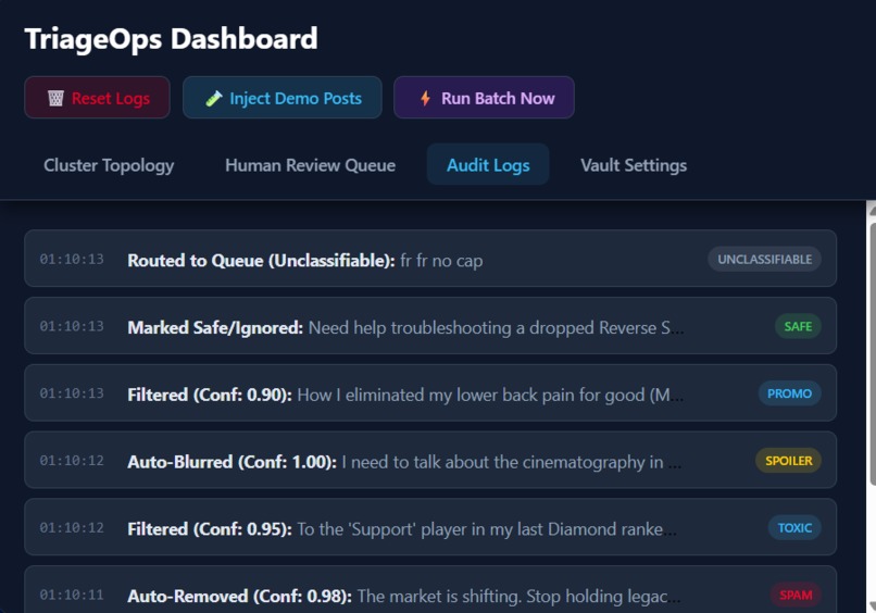 TriageOps – screenshot 4