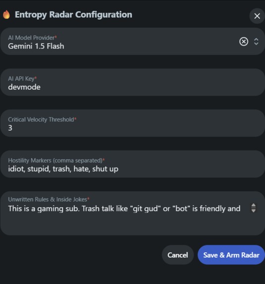 Entropy Radar – screenshot 2