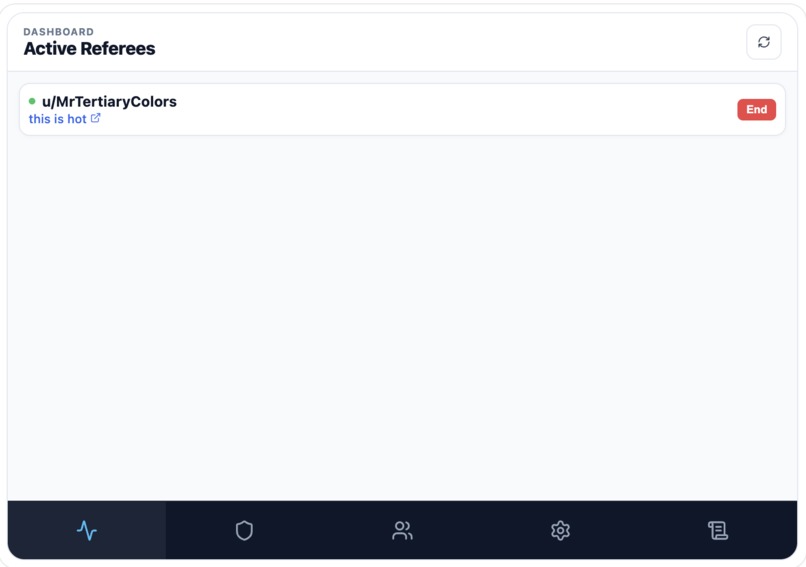 Referee Tool – screenshot 2