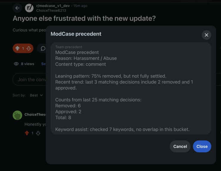ModCase – screenshot 1