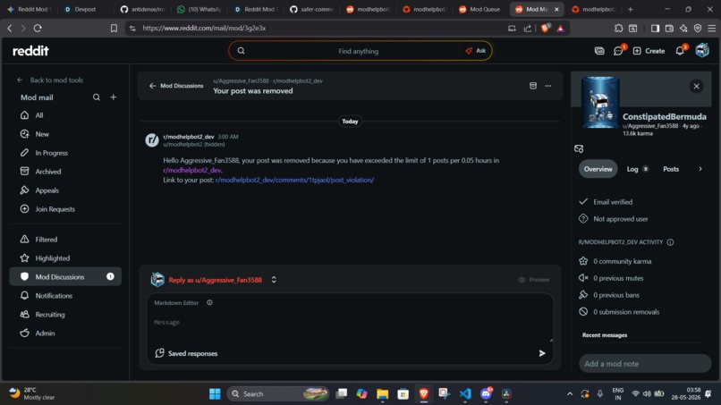 Moderately Helpful Bot Port – screenshot 1