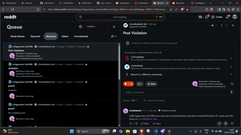 Moderately Helpful Bot Port – screenshot 2