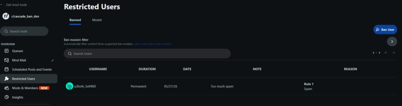Cascade Ban – screenshot 3