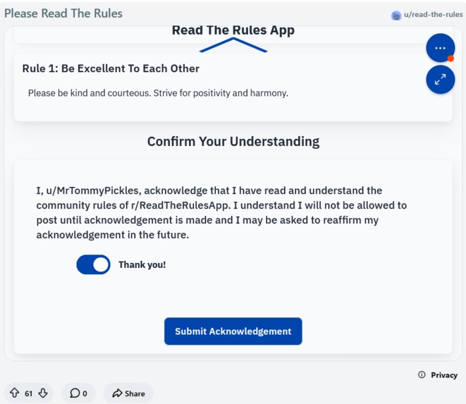 Read The Rules – screenshot 3