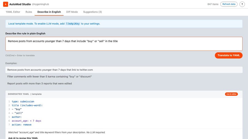 AutoMod Sandbox – screenshot 5