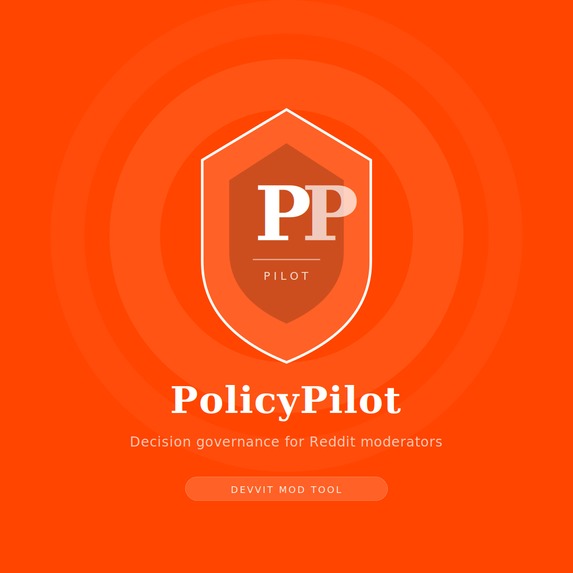 PolicyPilot: Decision Governance for Reddit Moderators – screenshot 1