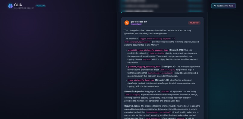 The Tech Lead Agent in Gitlab with Holographic Memory – screenshot 5