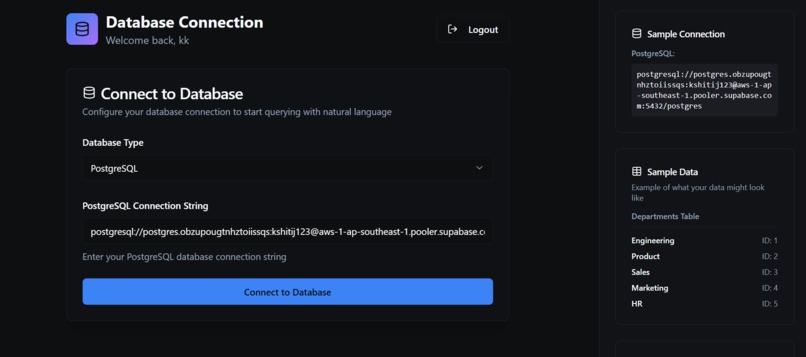 Talk2Database – screenshot 2