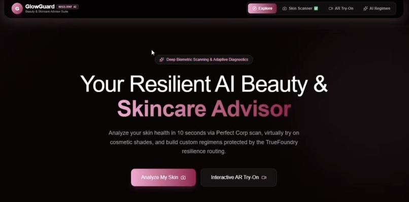 GlowGuard AI - Resilient AR Beauty & Skincare Advisor – screenshot 1