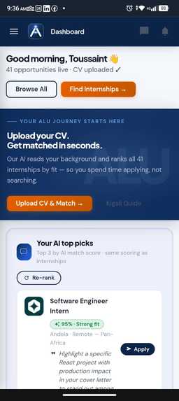 ALUHUB – screenshot 1