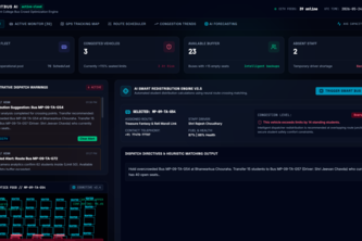 AI powered college transportation System