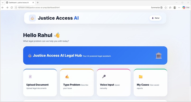 Justice Access AI – screenshot 1
