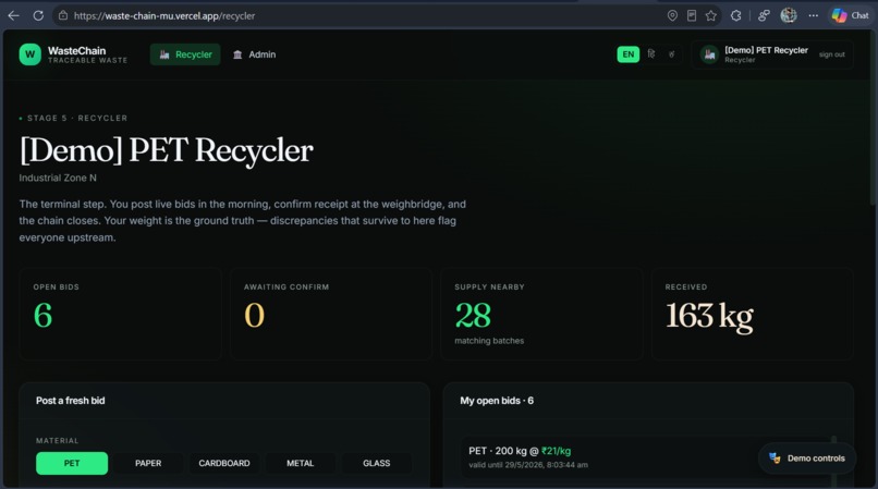 WasteChain – screenshot 5