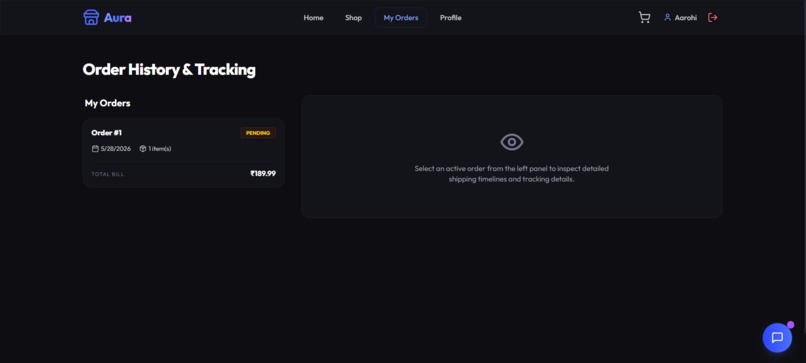 Aura- E commerce Website – screenshot 1