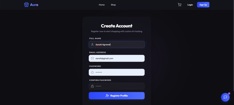 Aura- E commerce Website – screenshot 3