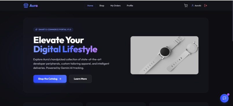 Aura- E commerce Website – screenshot 4