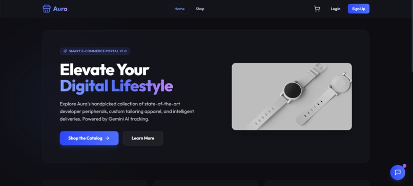 Aura- E commerce Website – screenshot 5
