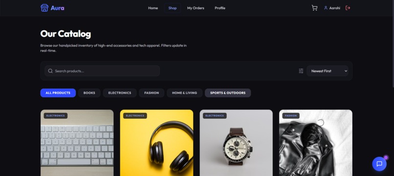 Aura- E commerce Website – screenshot 6
