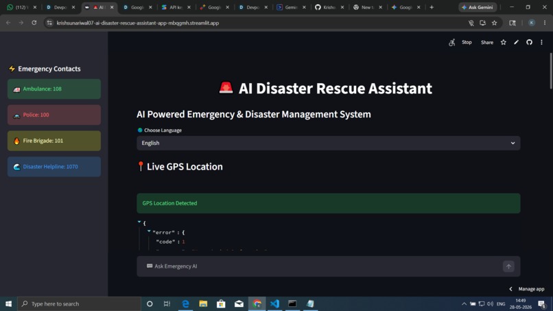 AI Disaster Rescue Assistant – screenshot 1